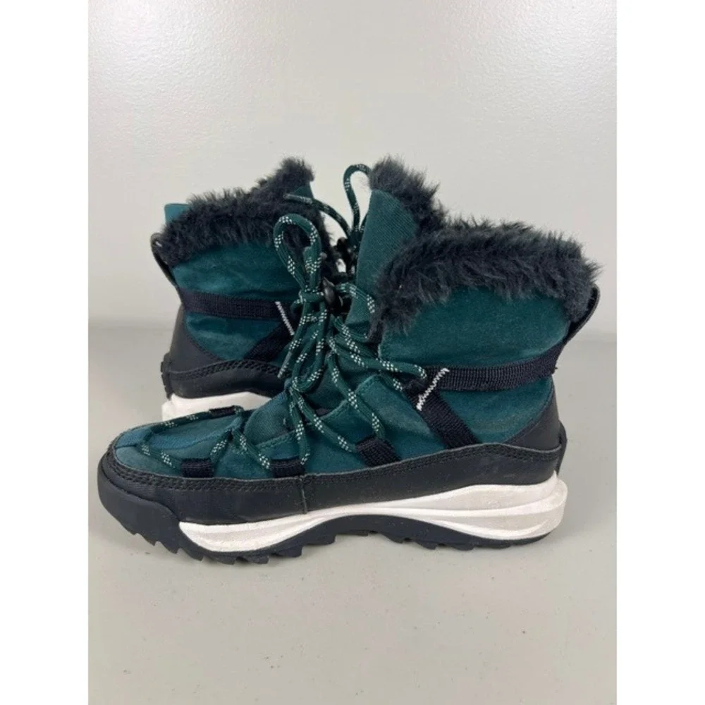 Sorel Kinetic Impact NXT Boot Dark Green Black Faux Fur Waterproof NL5050-301 9